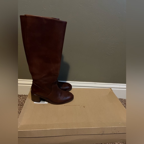 Anthropologie Knee High Leather Boots - Picture 7 of 10